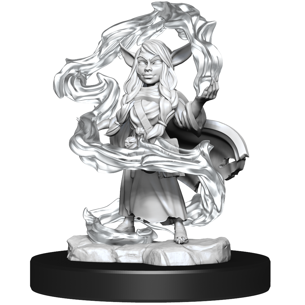 Critical Role Unpainted Miniatures Goblin Sorceror and Rogue Female