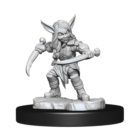 Critical Role Unpainted Miniatures Goblin Sorceror and Rogue Female