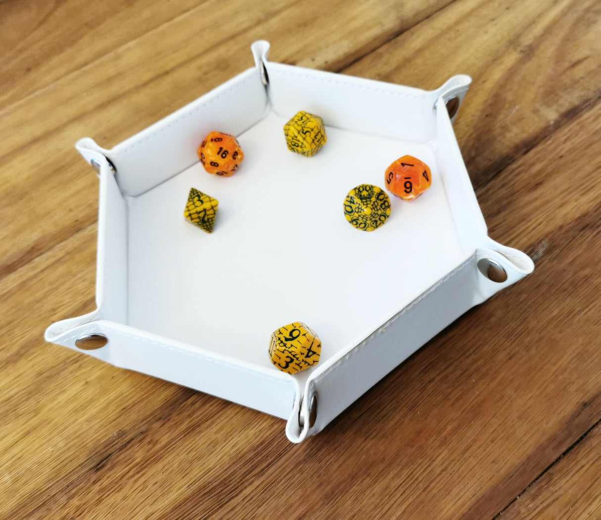 LPG Hex Dice Tray 6" White