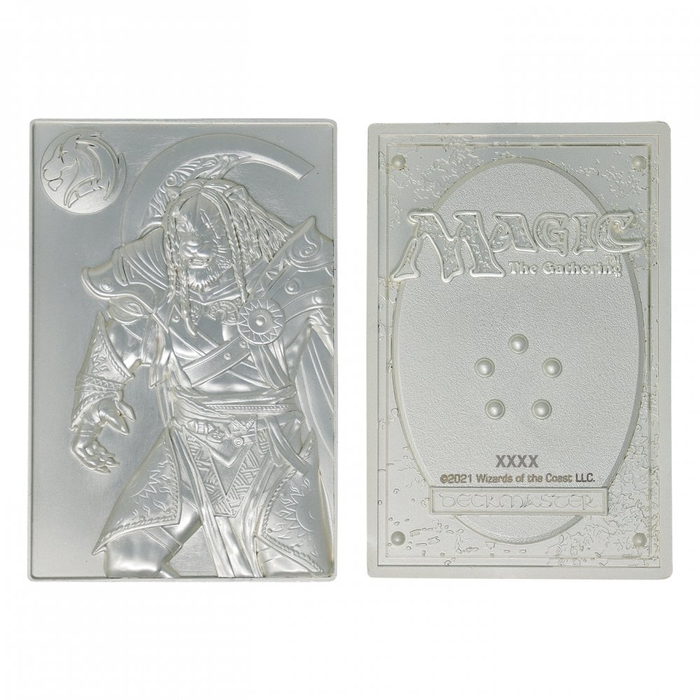 Magic the Gathering Limited Edition Silver Plated Ajani Goldmane Metal Collectible