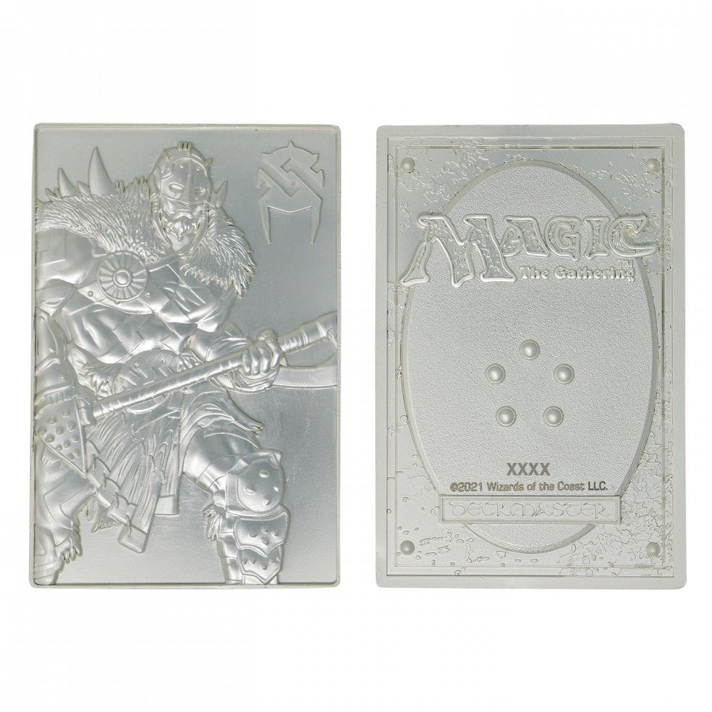 Magic the Gathering Limited Edition Silver Plated Garruk Wildspeaker Metal Collectible