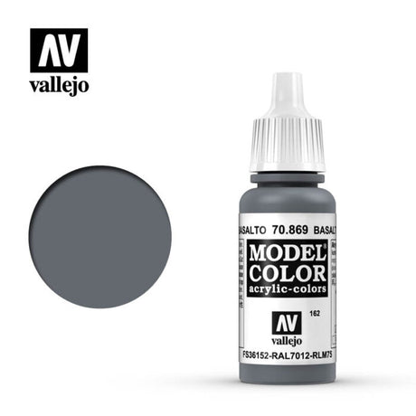 Vallejo Model Colour - Basalt Grey 17 ml Old Formulation