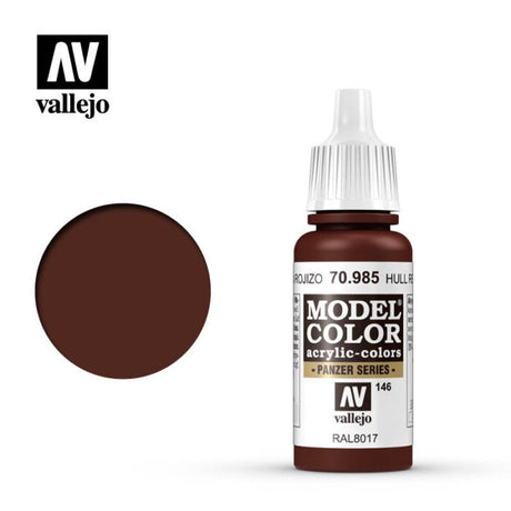 Vallejo Model Colour - Hull Red 17 ml Old Formulation