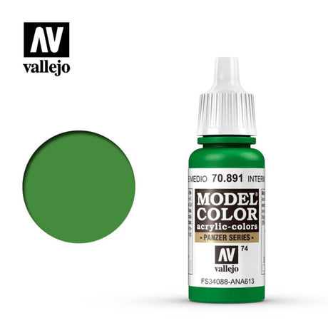 Vallejo Model Colour - Intermediate Green 17 ml Old Formulation