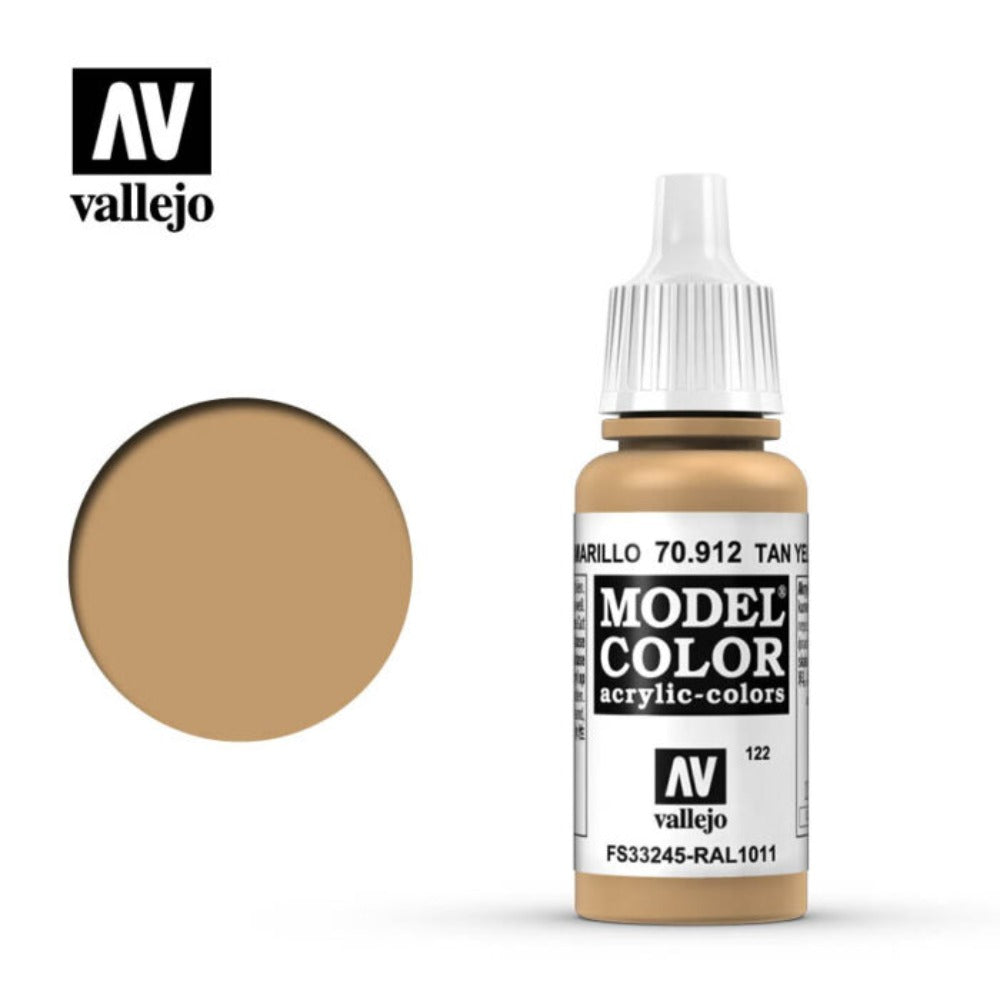 Vallejo Model Colour - Tan Yellow 17 ml Old Formulation