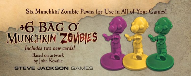 Munchkin Zombies Plus 6 Bag O Munchkin Zombies