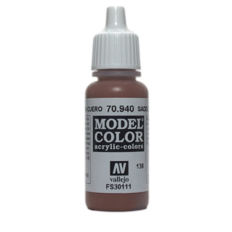 Vallejo Model Colour - Saddle Brown 17 ml Old Formulation