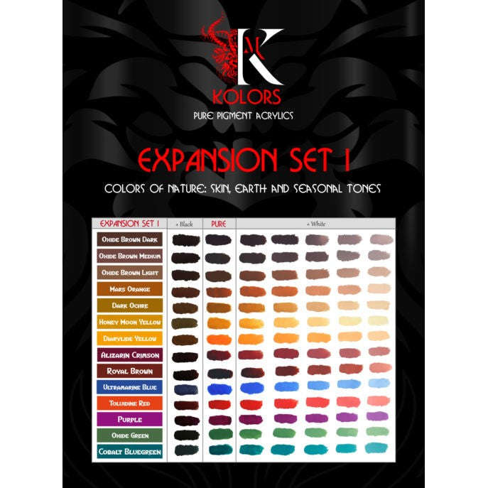 Kimera Kolors Pure Pigments Expansion Set: Colors of Nature