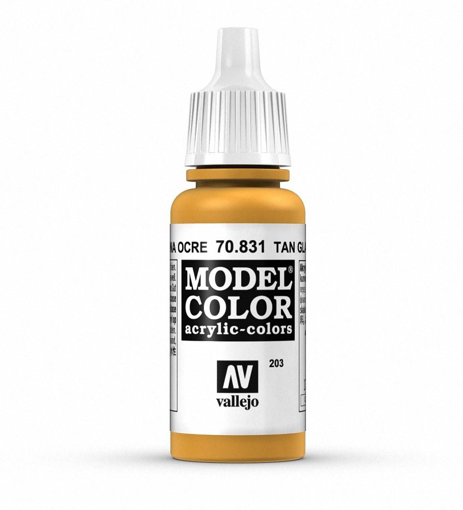 Vallejo Model Colour - Tan Glaze 17 ml Old Formulation