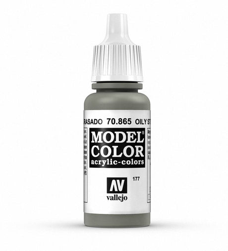 Vallejo Model Colour - Metallic Oily Steel 17 ml Old Formulation