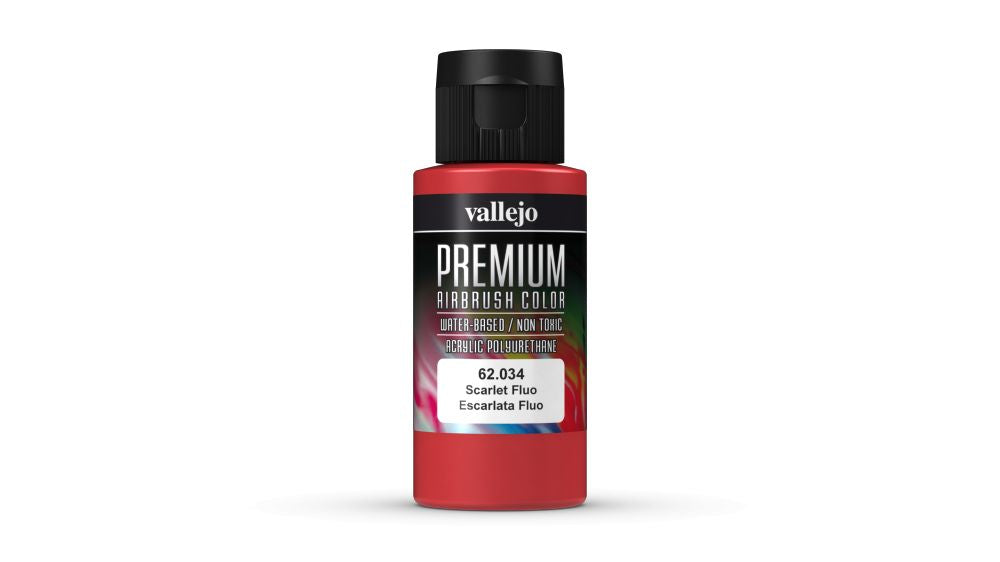 Vallejo Premium Colour - Fluorescent Scarlet 60 ml