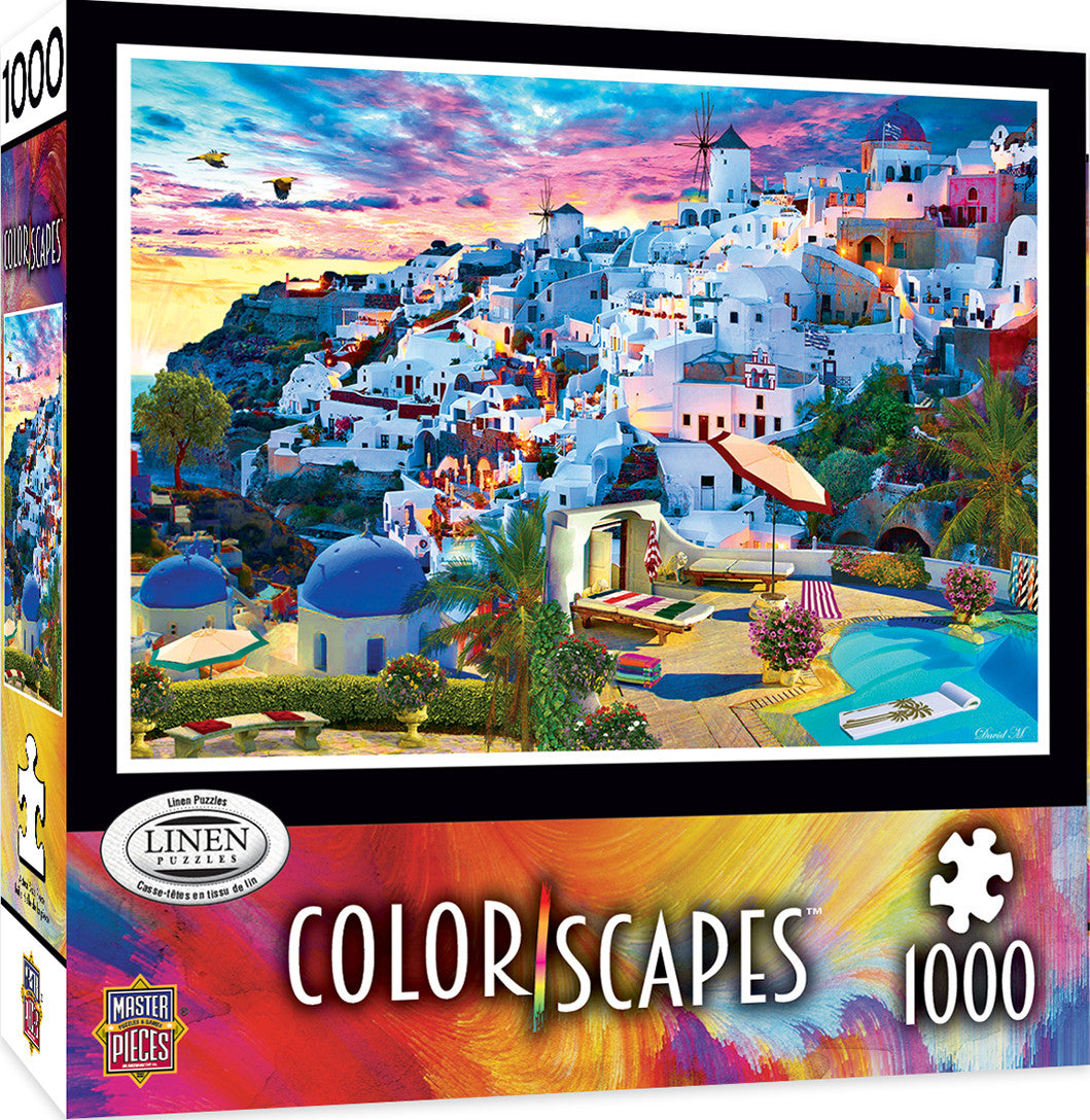 Masterpieces Puzzle Colorscapes Santorini Sky Puzzle 1,000 pieces
