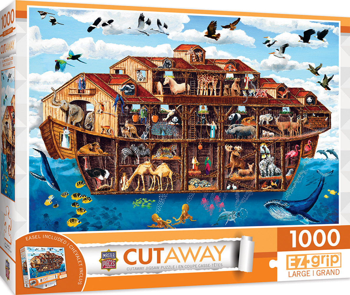 Masterpieces Puzzle Cutaway Noah's Ark Ez Grip Puzzle 1,000 pieces