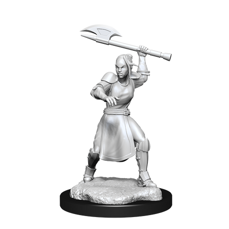 Critical Role Unpainted Miniatures Half-Elf Echo Knight and Echo Female
