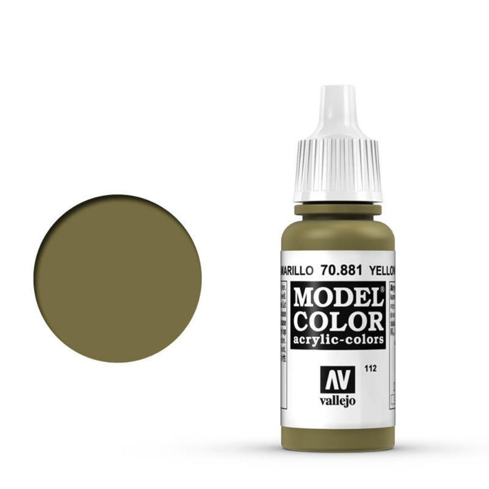 Vallejo Model Colour - Green Yellow 17 ml Old Formulation