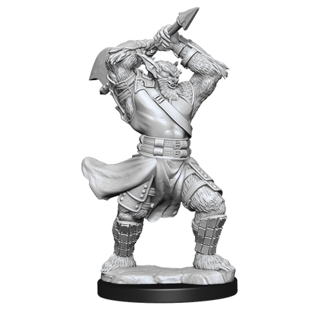 Critical Role Unpainted Miniatures Bugbear Fighter Male