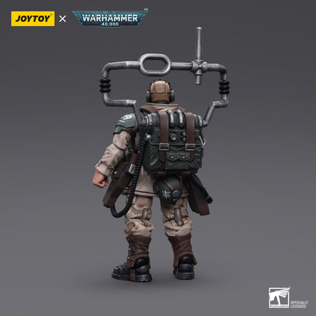 Warhammer Collectibles: 1/18 Scale Astra Militarum Cadian Command Squad Veteran with Master Vox