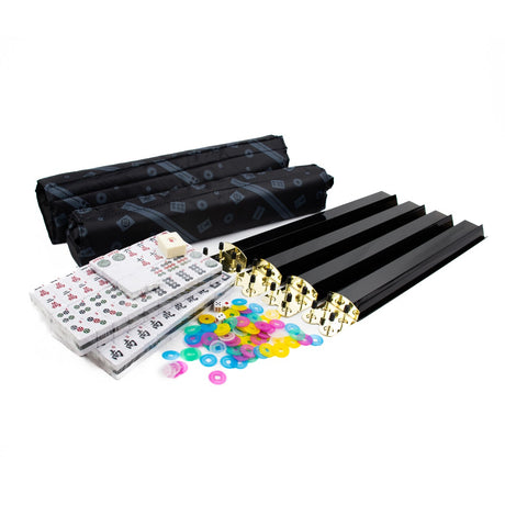 LPG Mahjong Case - American Set w/ Black Tiles and Racks